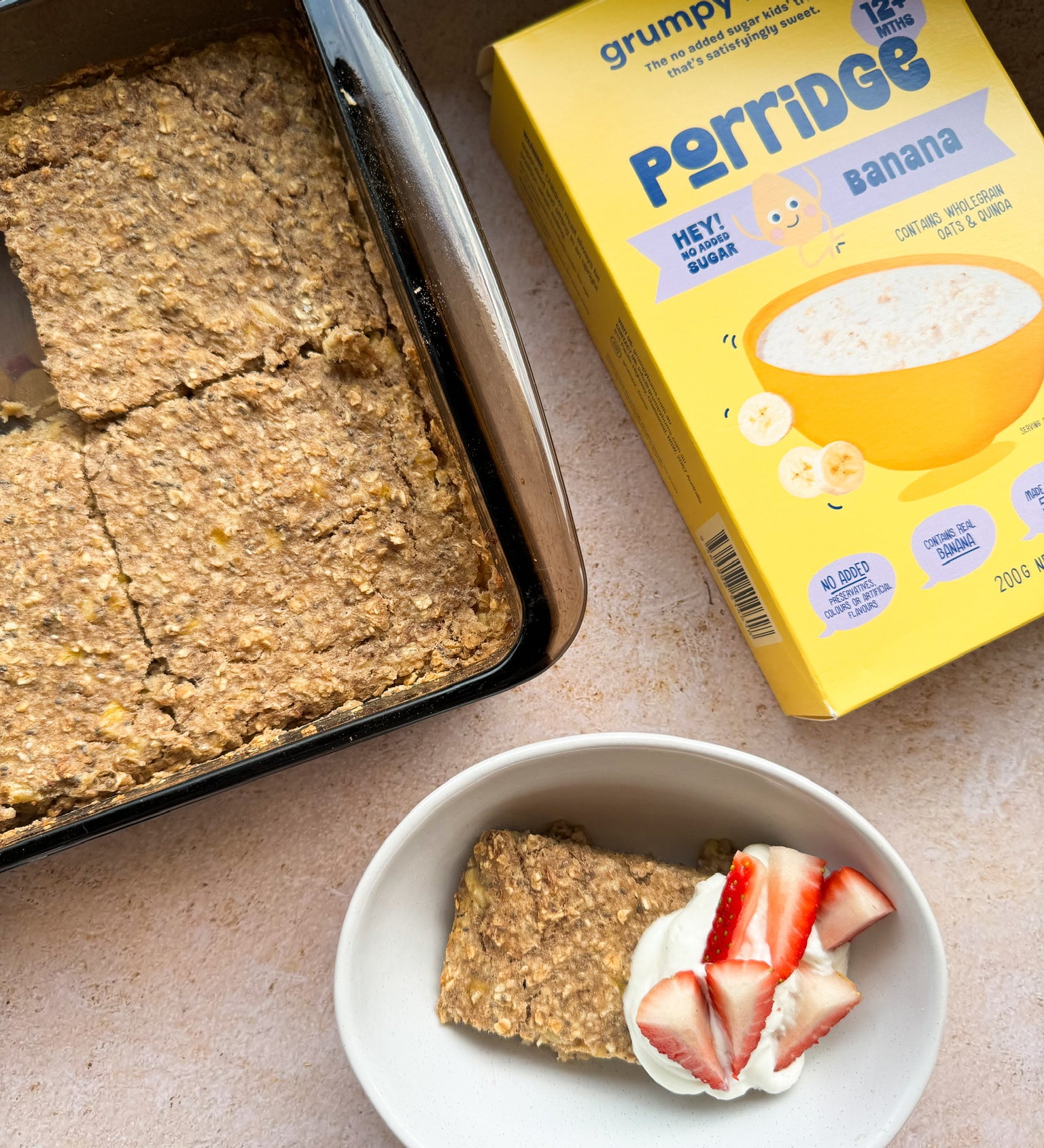 Banana Bread Baked Oats