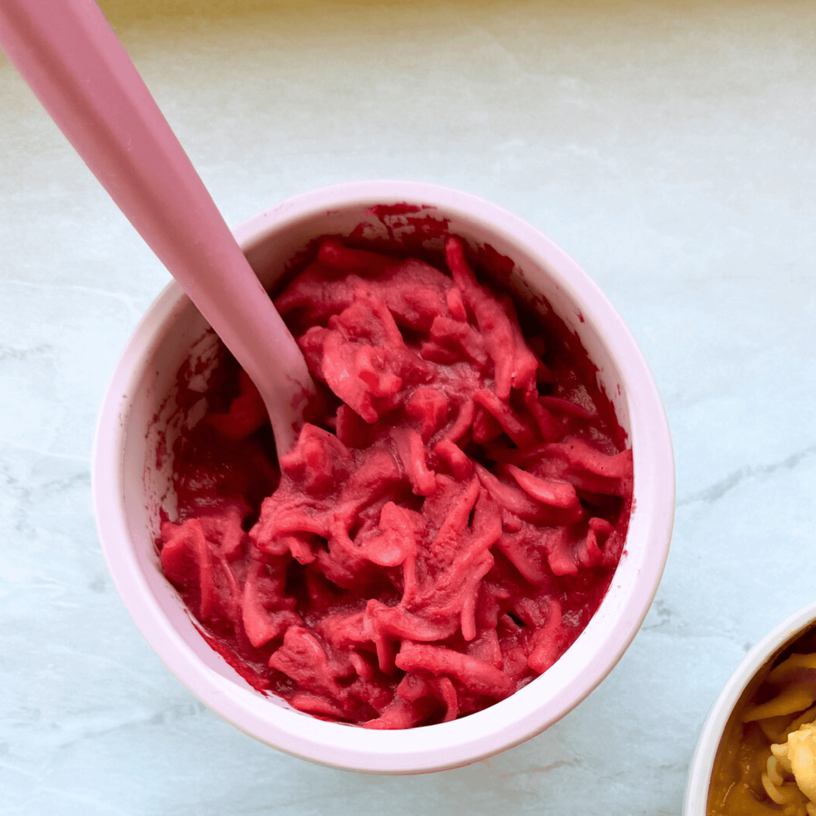  Beetroot Puree Pasta Sauce with pasta for babies