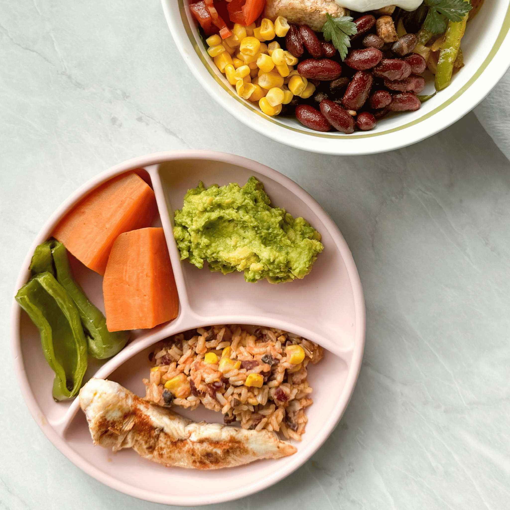 BLW burrito bowl for starting solids
