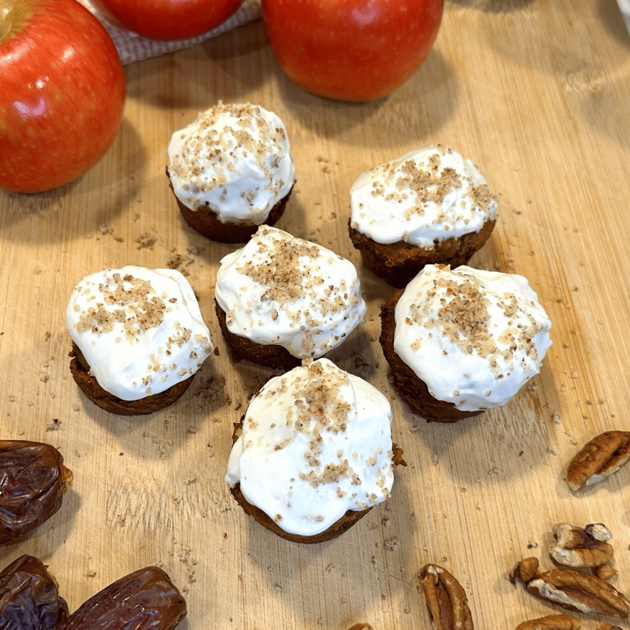 Caramel Apple Pecan Cupcakes