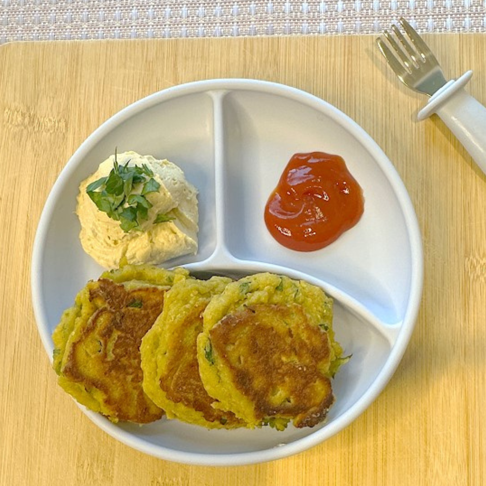 Barramundi & Pea Fritters