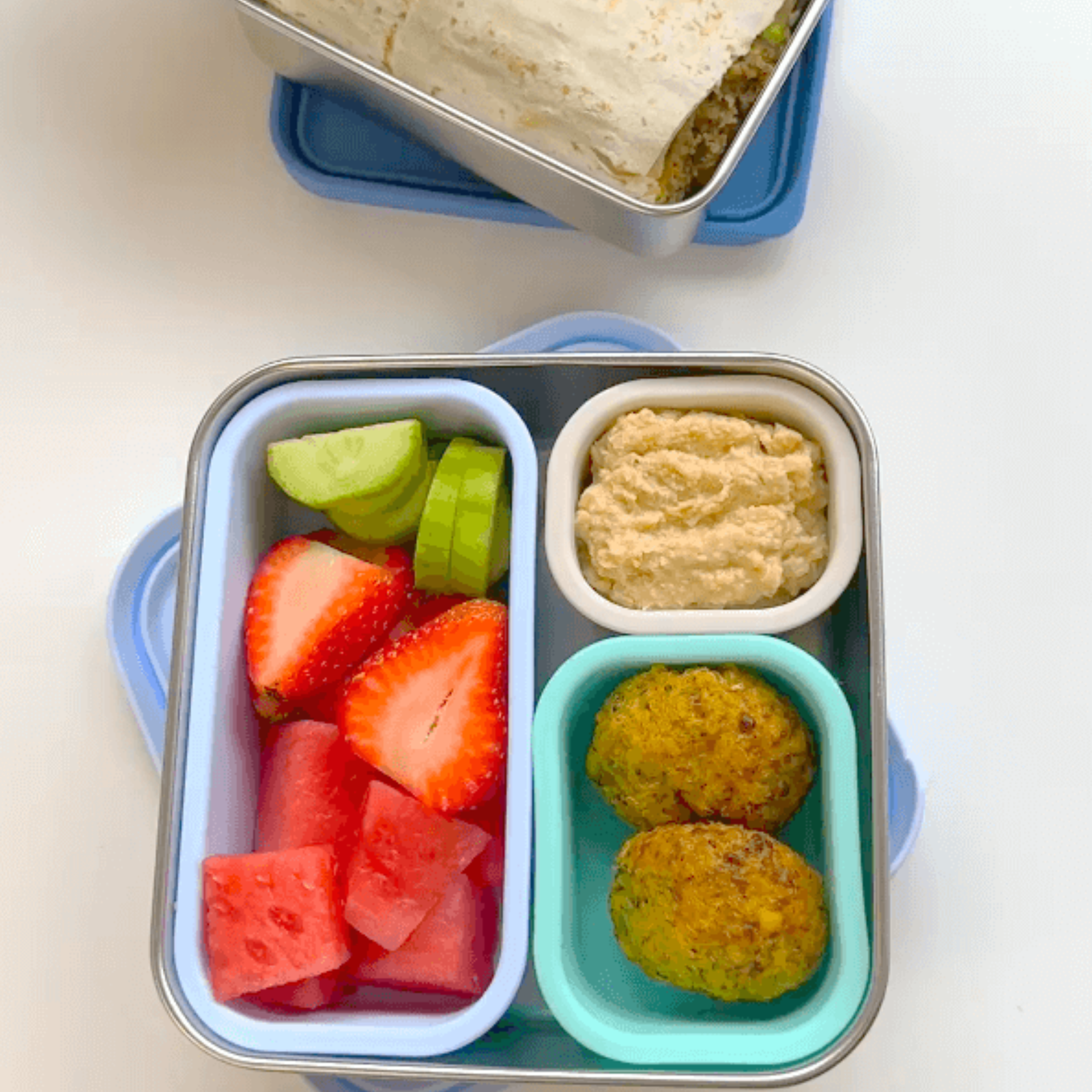 Beef Meatballs & Quinoa Veggie Bites - School Lunchbox Edition
