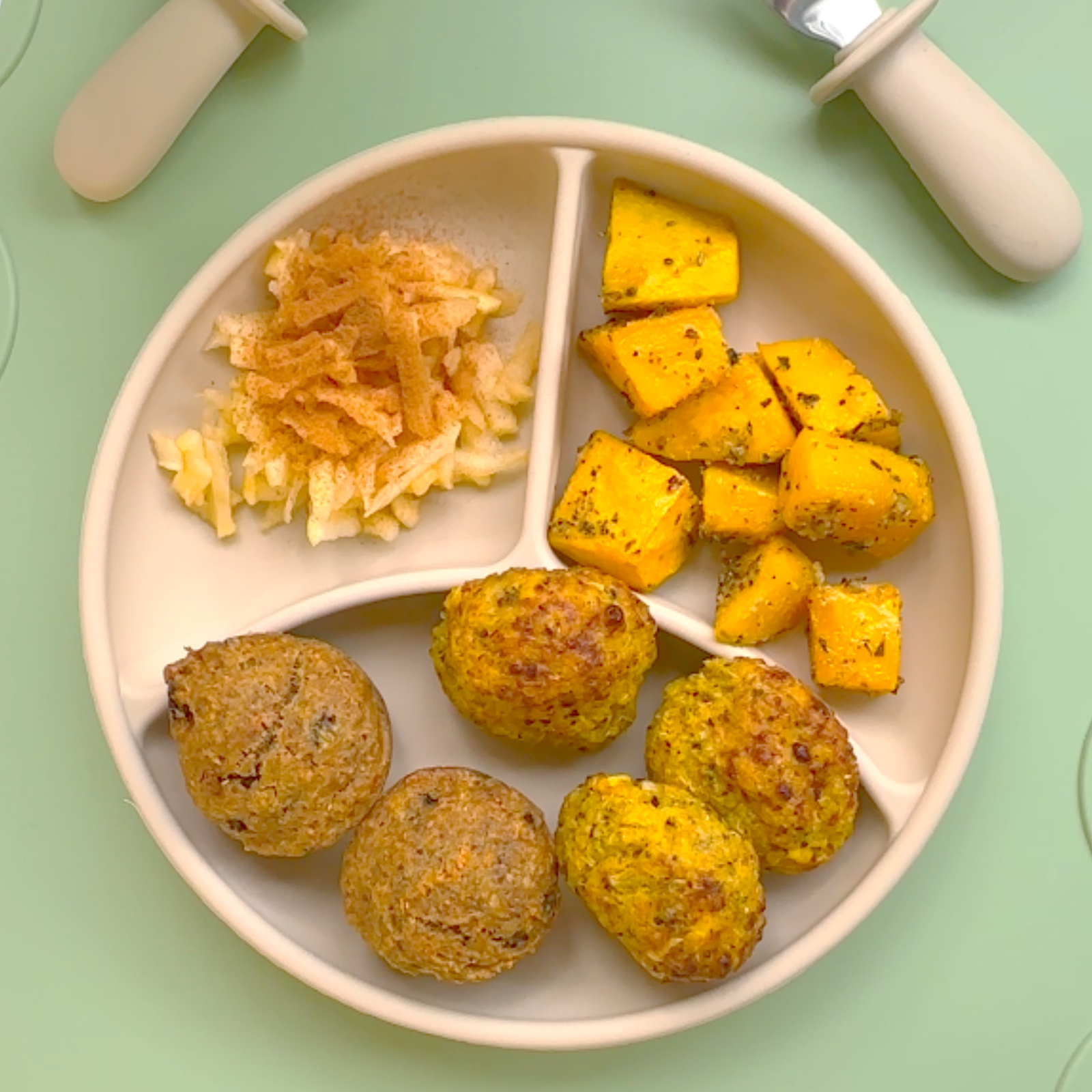 Zucchini & Currant Muffins and Quinoa Veggie Bites - Build a Plate Edition