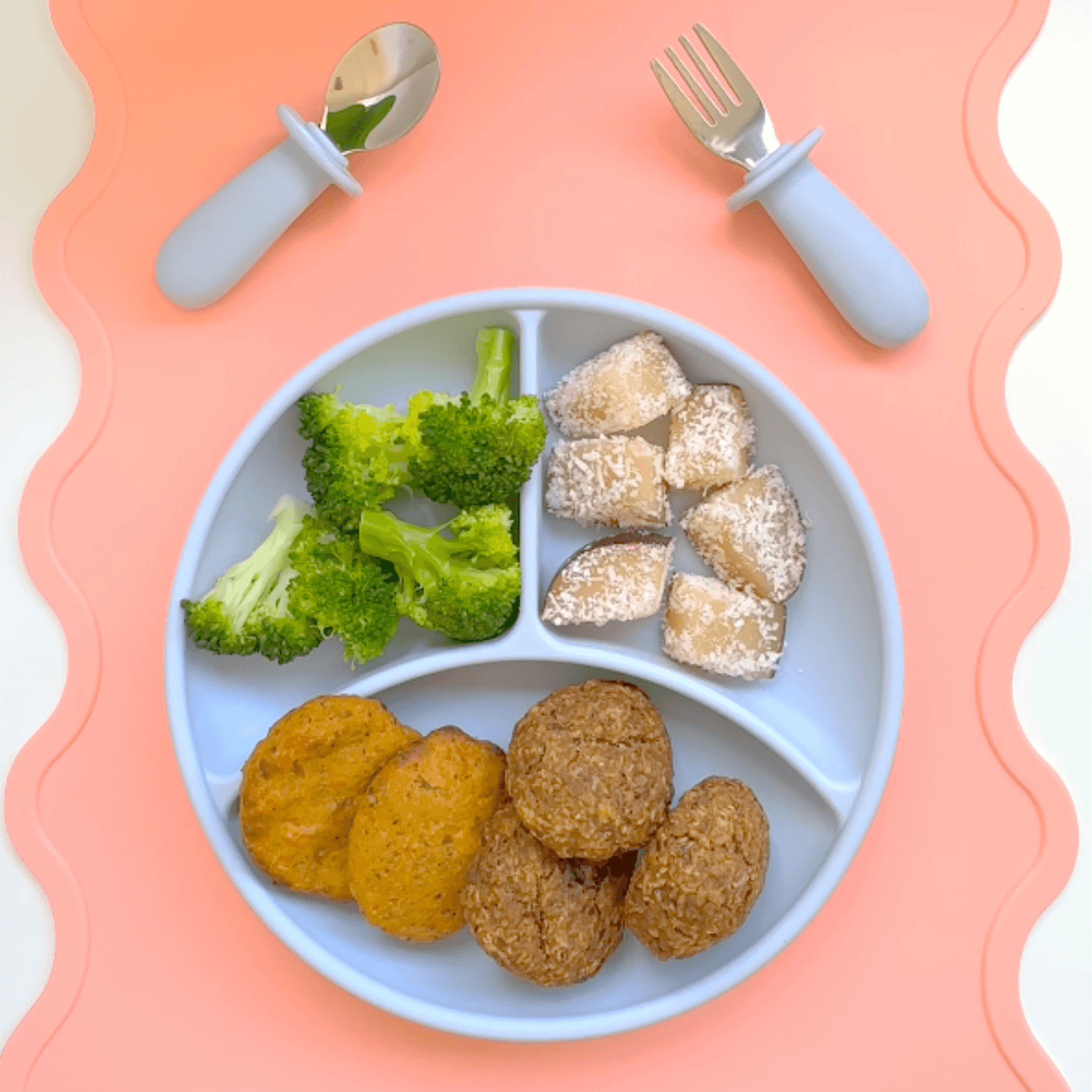 Banana & Date Cookies and Salmon Lentil Patties - Build a Plate Edition