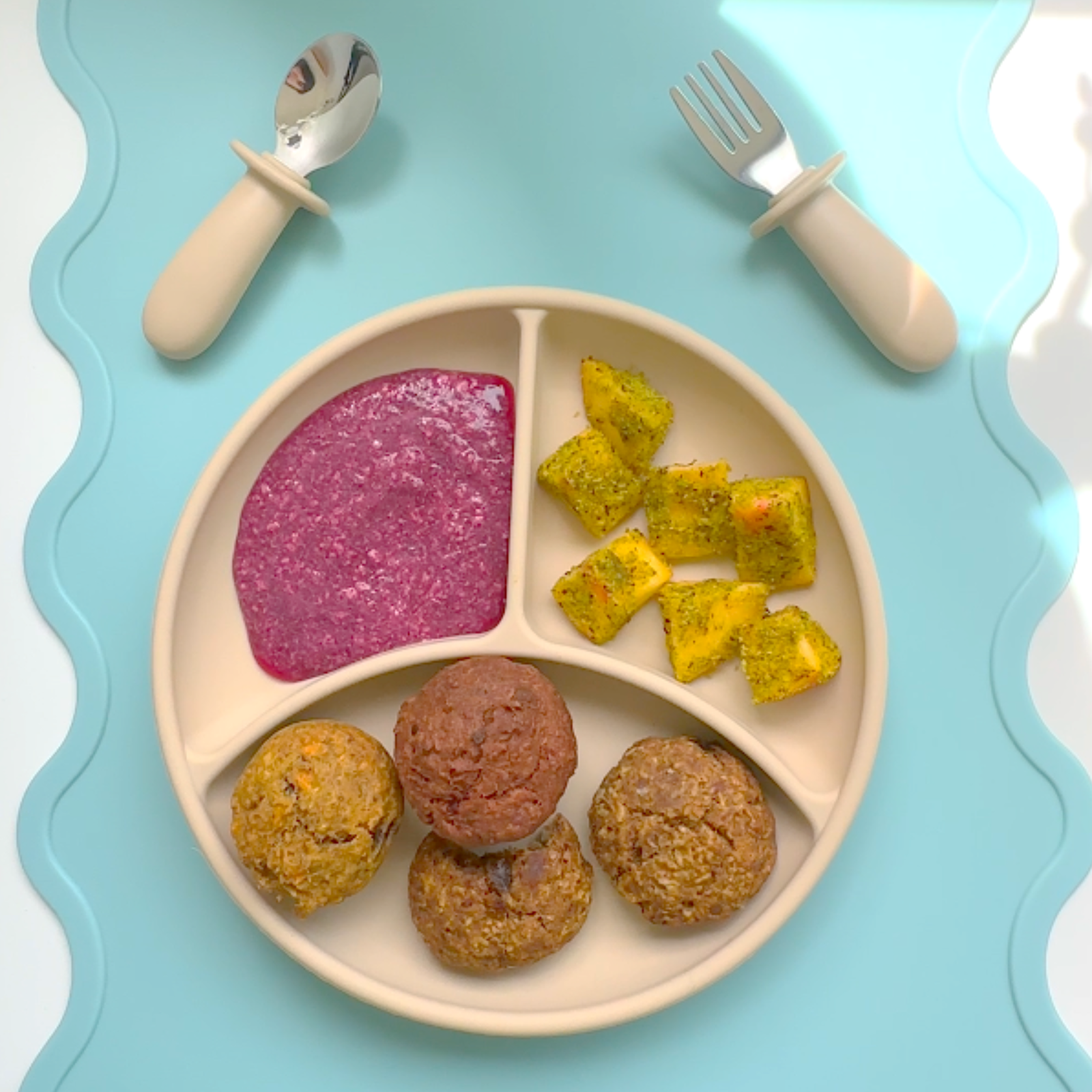 Beet & Raspberry Muffin, Zucchini & Currant Muffin and Banana & Date Cookies - Build a Sweet Plate Edition