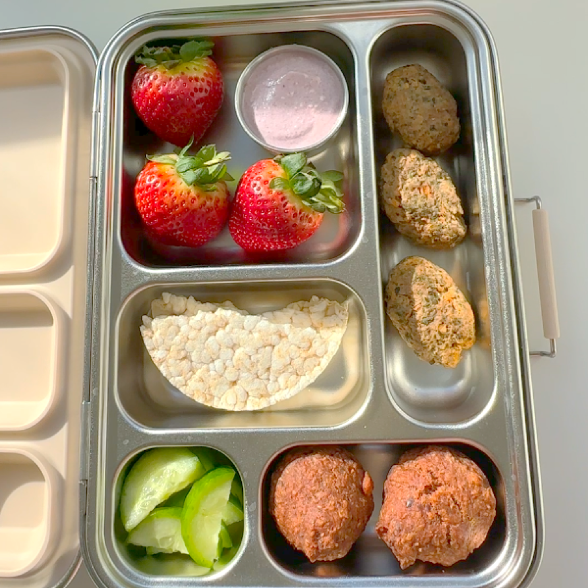 Lamb Koftas and Beets & Raspberry Muffins - School Lunchbox Edition