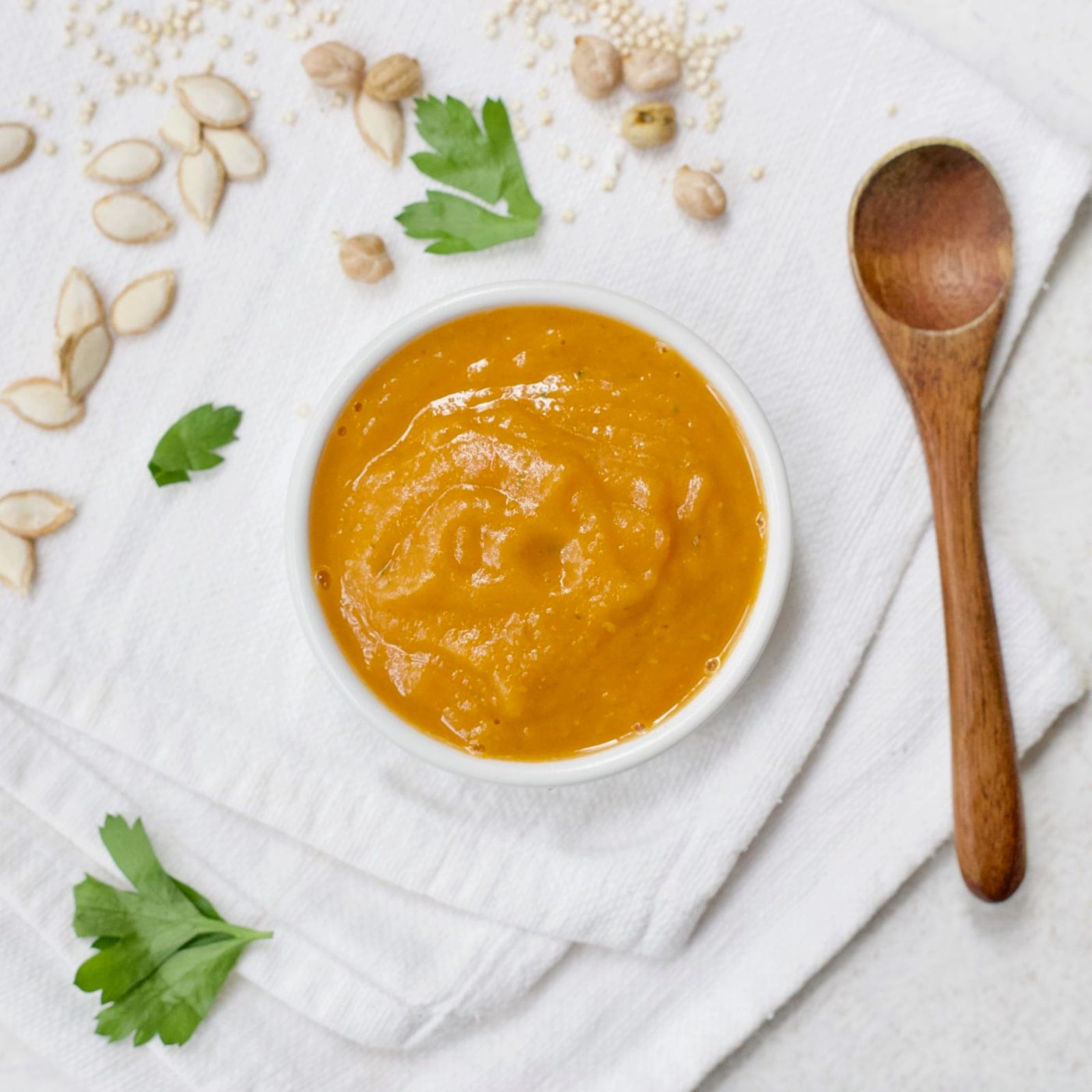 Chickpea, Pumpkin & Quinoa Puree