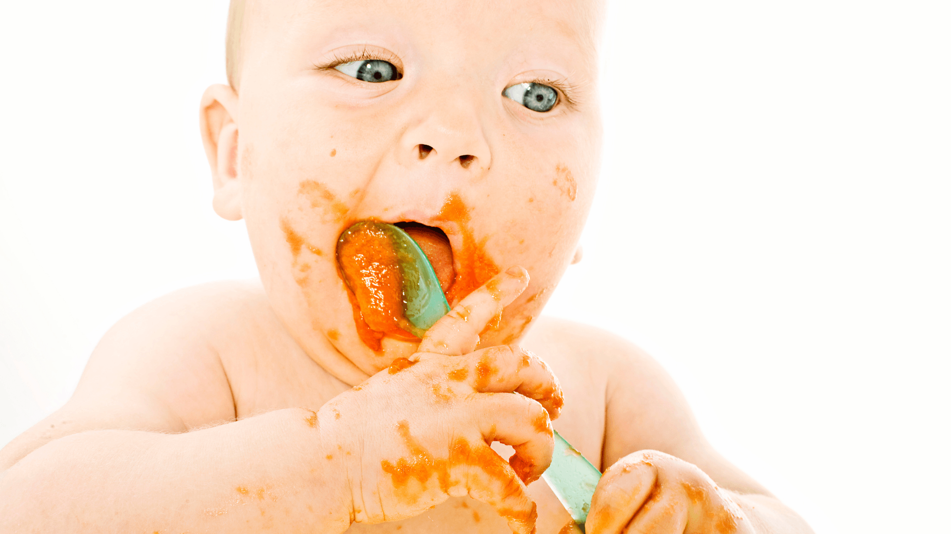 Fresh baby puree made from seasonal vegetables