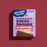 Grumpy Bums Cacao Banana Pressed Oat Bars (5 pack)