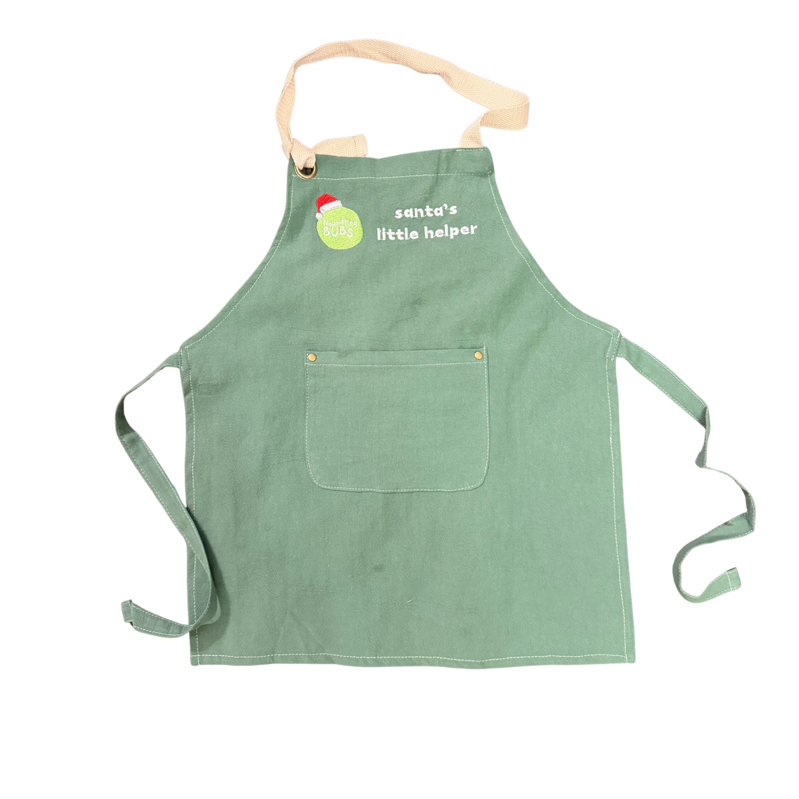 LIMITED EDITION - 'Santa's Little Helper' Linen Apron (Suitable for ages 2-6)