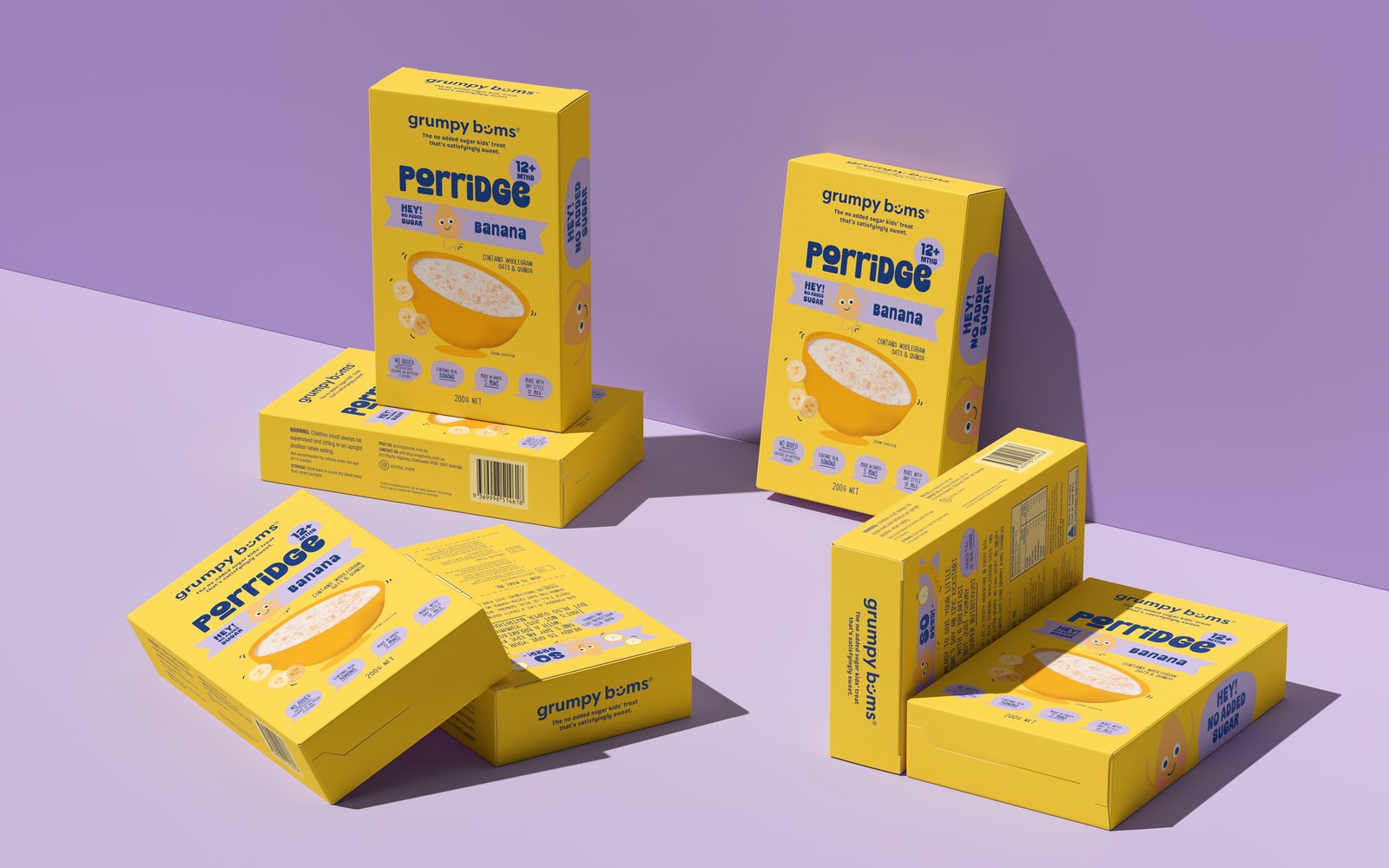 NEW! Grumpy Bums Banana Porridge (300g)