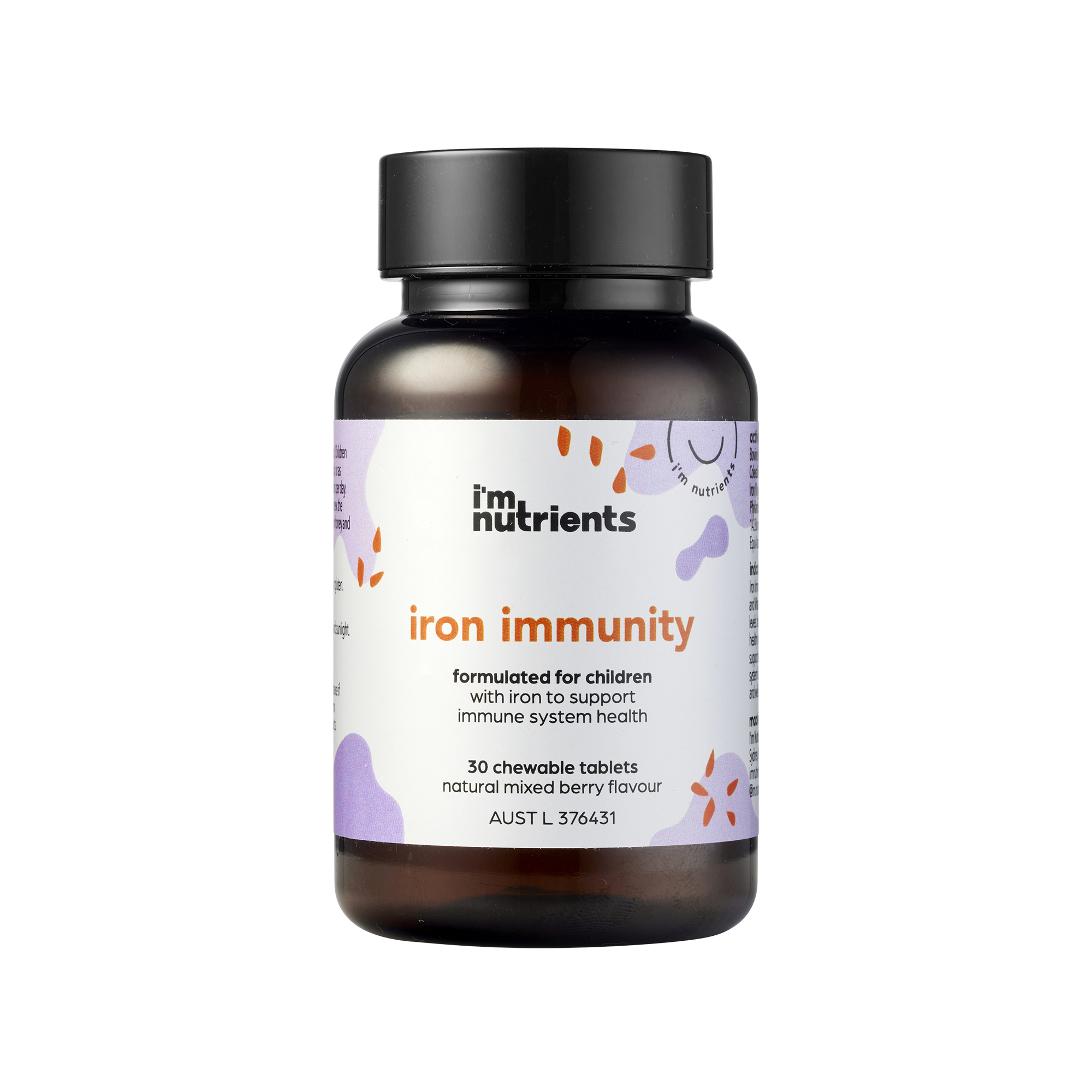 I'm Nutrients Iron Immunity (30 chewable tables)