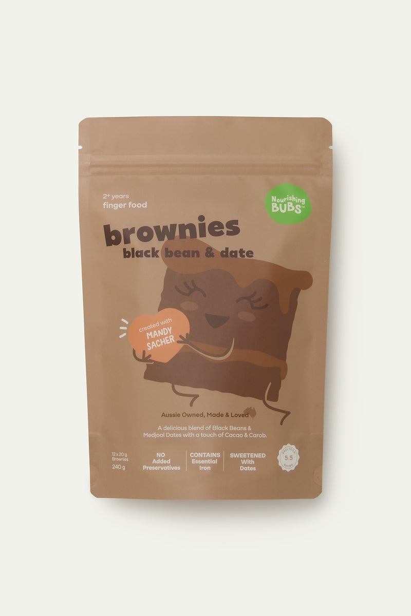NEW! Black Bean & Date Brownies by Mandy Sacher