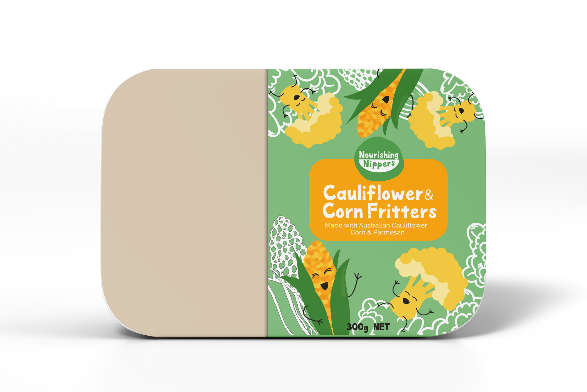 Nourishing Nippers Cauliflowers & Corn Fritters (300g)