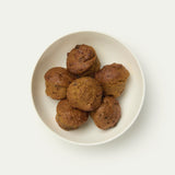 Pumpkin date and spice muffins in a bowl, toddler finger foods
