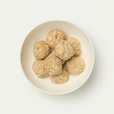 Turkey meatballs in a bowl, baby finger foods for 9 month olds