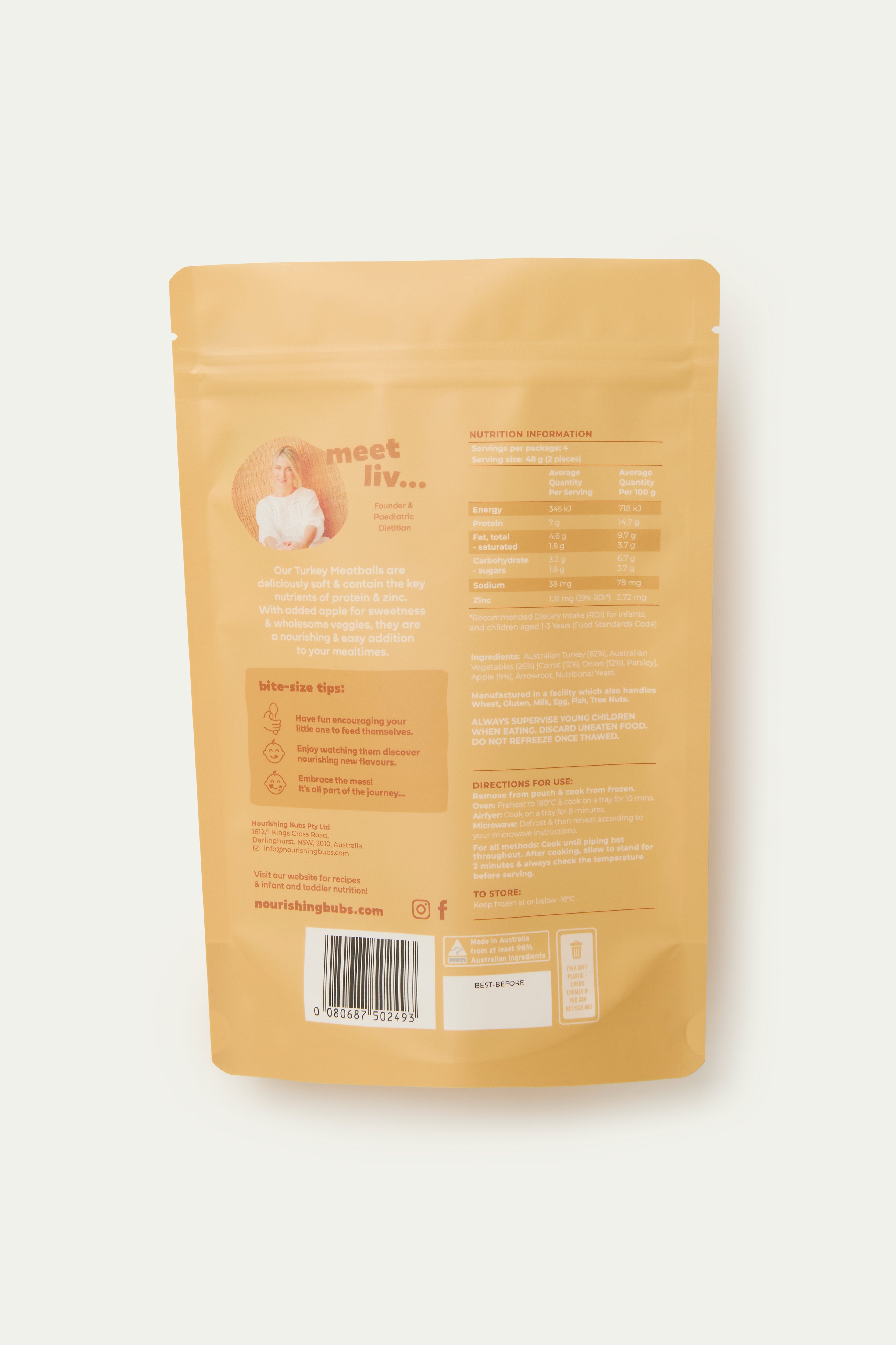 Turkey Meatballs ingredients and nutrition information