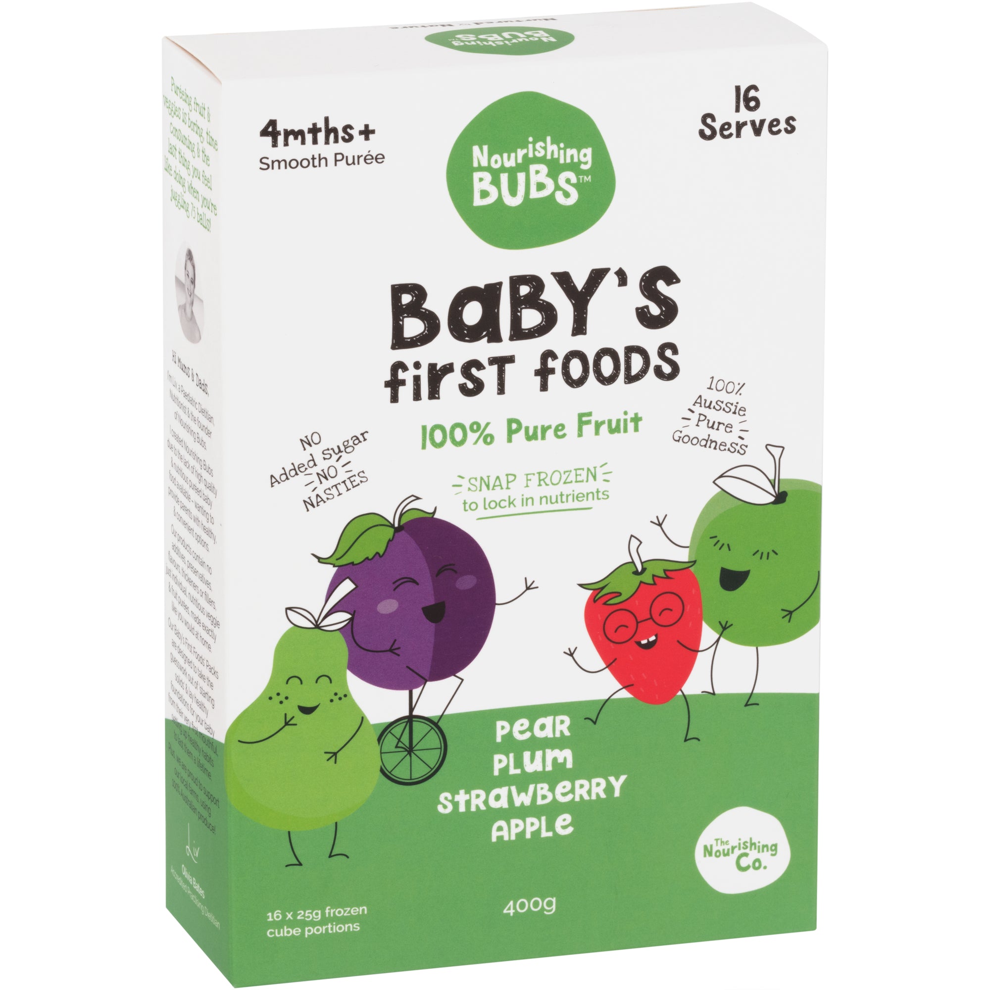 Bubs Fruit Pack: Pear, Plum, Strawberry & Apple