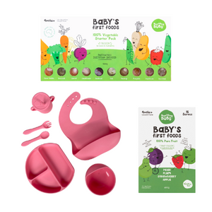 Starting Solids Essentials Bundle - 1 x Starting Solids Pack + 1 x Fruit Pack + 1 x Complete Feeding Set