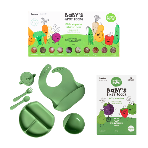 Starting Solids Essentials Bundle - 1 x Starting Solids Pack + 1 x Fruit Pack + 1 x Complete Feeding Set