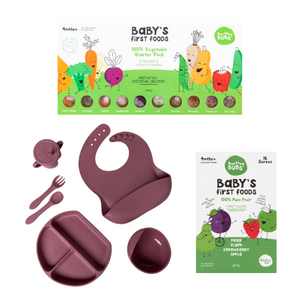 Starting Solids Essentials Bundle - 1 x Starting Solids Pack + 1 x Fruit Pack + 1 x Complete Feeding Set
