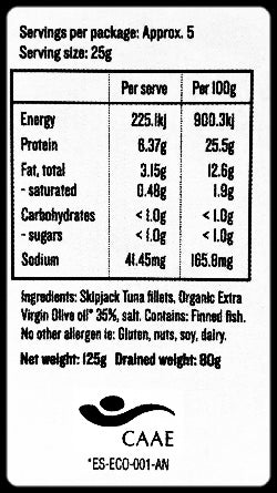 Skipjack Tuna in Extra Virgin Olive Oil Can