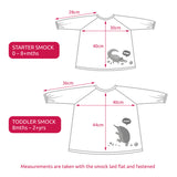 Messy Mealtimes Toddler Smock (8 Months to 2+ Years ) - Long Sleeve