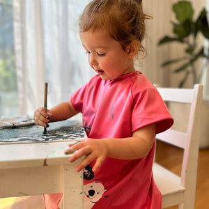 Messy Mealtimes Toddler Smock (8 Months up to 4 years ) - Short Sleeve